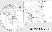 Blank Location Map of the area around 8° 44' 0" S, 37° 28' 30" E