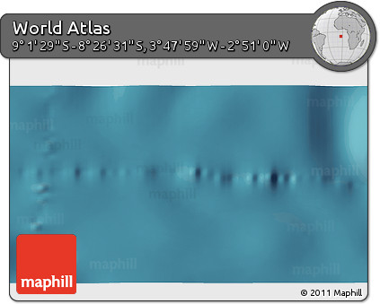 Satellite 3D Map of the Area around 8° 44' 0" S, 3° 19' 30" W