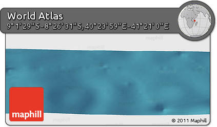 Satellite Panoramic Map of the Area around 8° 44' 0" S, 40° 52' 30" E