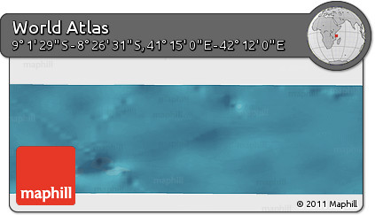 Satellite Panoramic Map of the Area around 8° 44' 0" S, 41° 43' 30" E