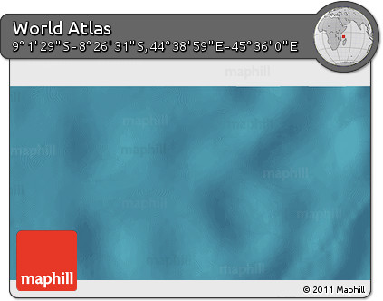 Satellite 3D Map of the Area around 8° 44' 0" S, 45° 7' 30" E