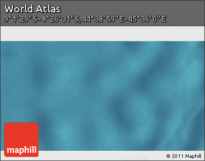 Satellite 3D Map of the Area around 8° 44' 0" S, 45° 7' 30" E