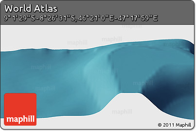 Satellite Panoramic Map of the Area around 8° 44' 0" S, 46° 49' 30" E