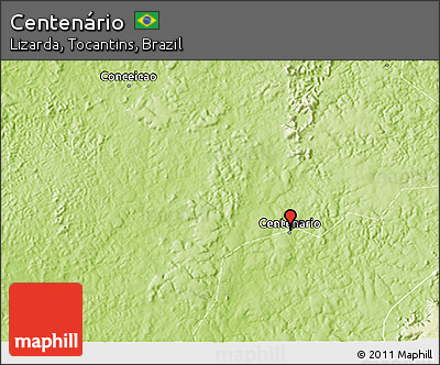 Physical 3D Map of Centenário