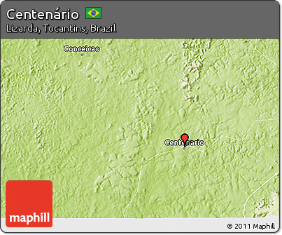 Physical 3D Map of Centenário