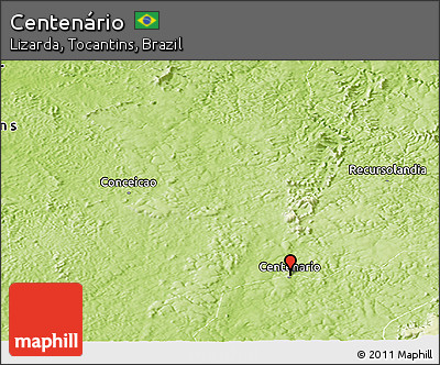 Physical Panoramic Map of Centenário