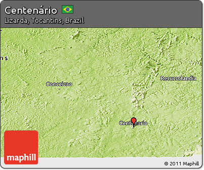 Physical Panoramic Map of Centenário