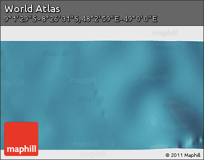 Satellite 3D Map of the Area around 8° 44' 0" S, 48° 31' 29" E