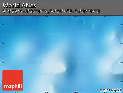 Physical Map of the Area around 8° 44' 0" S, 51° 4' 30" E