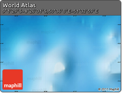 Physical Map of the Area around 8° 44' 0" S, 51° 4' 30" E