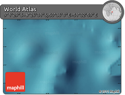 Satellite Map of the Area around 8° 44' 0" S, 51° 4' 30" E