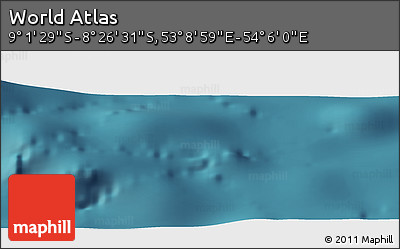 Satellite Panoramic Map of the Area around 8° 44' 0" S, 53° 37' 30" E