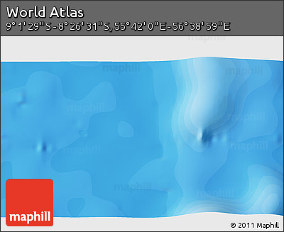 Political 3D Map of the Area around 8° 44' 0" S, 56° 10' 29" E