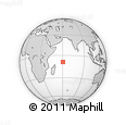 Outline Map of the Area around 8° 44' 0" S, 60° 25' 29" E, rectangular outline