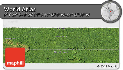 Satellite Panoramic Map of the Area around 8° 44' 0" S, 60° 16' 29" W
