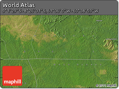 Satellite Map of the Area around 8° 44' 0" S, 61° 7' 30" W