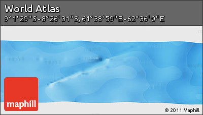 Political Panoramic Map of the Area around 8° 44' 0" S, 62° 7' 30" E