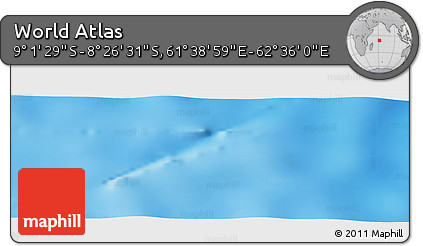 Shaded Relief Panoramic Map of the Area around 8° 44' 0" S, 62° 7' 30" E