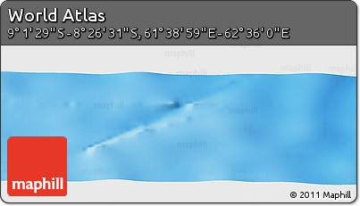 Shaded Relief Panoramic Map of the Area around 8° 44' 0" S, 62° 7' 30" E