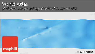 Shaded Relief Panoramic Map of the Area around 8° 44' 0" S, 62° 7' 30" E
