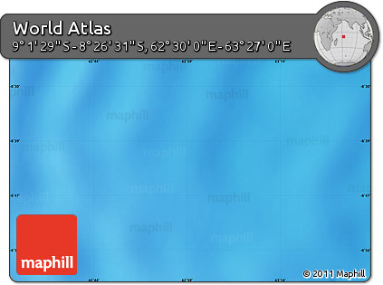Physical Map of the Area around 8° 44' 0" S, 62° 58' 30" E