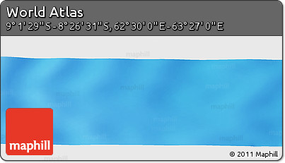 Physical Panoramic Map of the Area around 8° 44' 0" S, 62° 58' 30" E