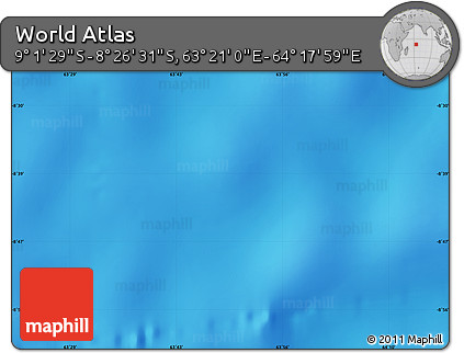 Physical Map of the Area around 8° 44' 0" S, 63° 49' 30" E
