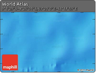 Physical Map of the Area around 8° 44' 0" S, 63° 49' 30" E