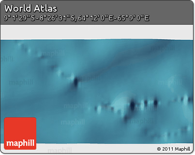 Satellite 3D Map of the Area around 8° 44' 0" S, 64° 40' 30" E