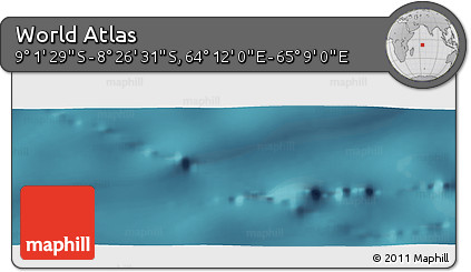 Satellite Panoramic Map of the Area around 8° 44' 0" S, 64° 40' 30" E