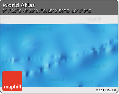 Shaded Relief 3D Map of the Area around 8° 44' 0" S, 65° 31' 30" E