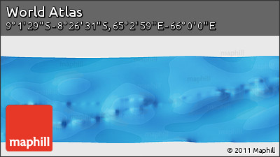 Political Panoramic Map of the Area around 8° 44' 0" S, 65° 31' 30" E