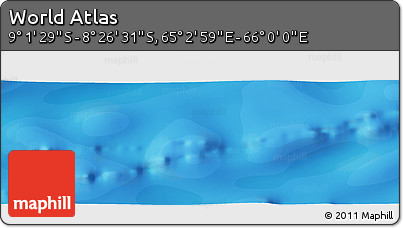 Political Panoramic Map of the Area around 8° 44' 0" S, 65° 31' 30" E