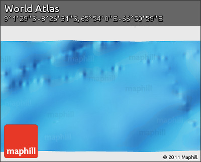 Physical 3D Map of the Area around 8° 44' 0" S, 66° 22' 30" E