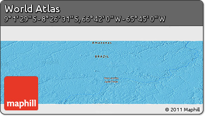 Political Panoramic Map of the Area around 8° 44' 0" S, 66° 13' 29" W