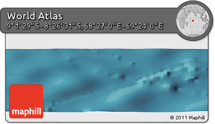 Satellite Panoramic Map of the Area around 8° 44' 0" S, 68° 55' 30" E