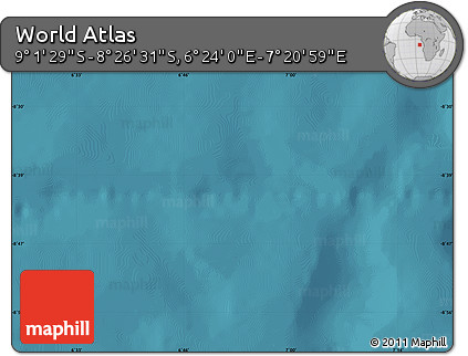 Satellite Map of the Area around 8° 44' 0" S, 6° 52' 30" E
