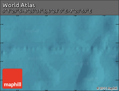 Satellite Map of the Area around 8° 44' 0" S, 6° 52' 30" E