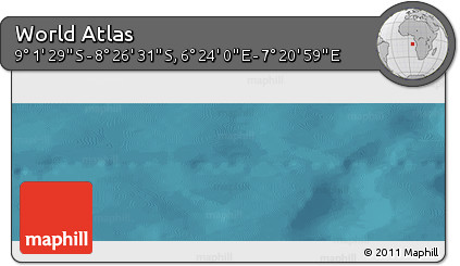 Satellite Panoramic Map of the Area around 8° 44' 0" S, 6° 52' 30" E