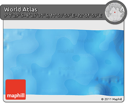 Political 3D Map of the Area around 8° 44' 0" S, 72° 19' 29" E