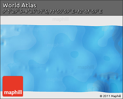 Political 3D Map of the Area around 8° 44' 0" S, 72° 19' 29" E