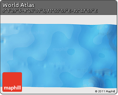Political 3D Map of the Area around 8° 44' 0" S, 72° 19' 29" E