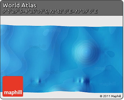 Political 3D Map of the Area around 8° 44' 0" S, 73° 10' 30" E