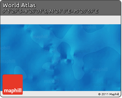 Political 3D Map of the Area around 8° 44' 0" S, 74° 52' 30" E