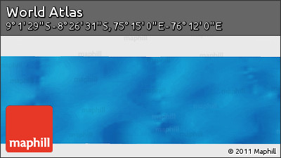 Physical Panoramic Map of the Area around 8° 44' 0" S, 75° 43' 29" E