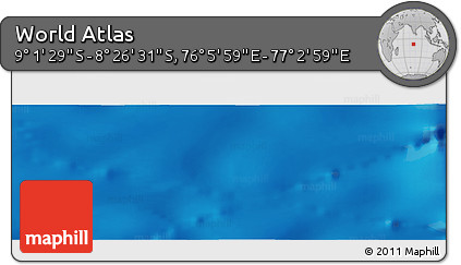 Physical Panoramic Map of the Area around 8° 44' 0" S, 76° 34' 29" E