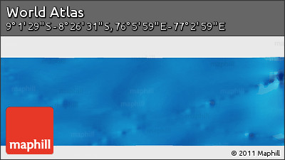 Physical Panoramic Map of the Area around 8° 44' 0" S, 76° 34' 29" E