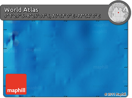 Physical Map of the Area around 8° 44' 0" S, 77° 25' 30" E