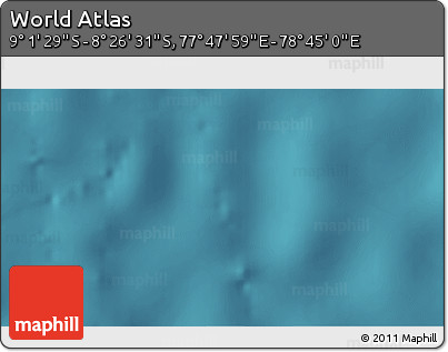 Satellite 3D Map of the Area around 8° 44' 0" S, 78° 16' 30" E