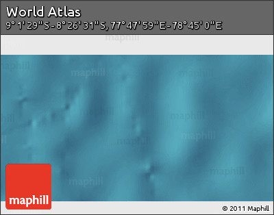 Satellite 3D Map of the Area around 8° 44' 0" S, 78° 16' 30" E